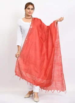 Red Linen Cotton Dupatta Work Wear -Mahra Clothing Shop red linen cotton dupatta dpdmimfd162 u