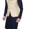 Rose Gold Art Silk Jacquard Nehru Jacket