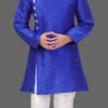 Royal Blue Art Silk Soild Stitched Kurta Pyjama Festive Wear