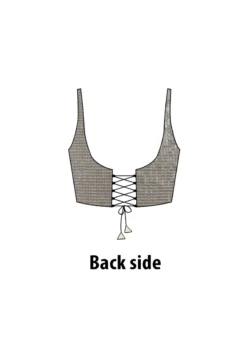 Silver Georgette Sequins Blouse Festive Wear