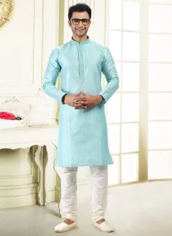 Front Page -Mahra Clothing Shop sky blue art silk kurta pyjama kpmsc2034 u