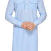Sky Blue Art Silk Pathani Set