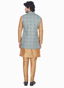 Teal Art Silk Nehru Jacket -Mahra Clothing Shop teal art silk nehru jacket jkmdc2055 b