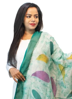 Teal Green With White Art Silk Dupatta Festive Wear -Mahra Clothing Shop teal green with white art silk dupatta dpsoas1082 b