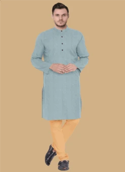 Teen Boys Grey Sequins Art Silk Kurta Set Party Wear -Mahra Clothing Shop teen boys grey sequins art silk kurta set TBKPBS02308872 u