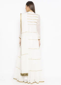 White Georgette Lace Work Anarkali Suit Party Wear 7 White Georgette Lace Work Anarkali Suit Party Wear -Mahra Clothing Shop white georgette lace work anarkali suit slmnc2071skd b