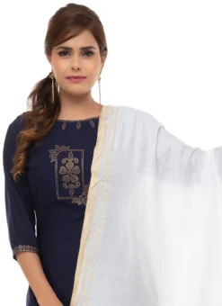 White Slub Cotton Dupatta Festive Wear -Mahra Clothing Shop white slub cotton dupatta dpdmfmfd092 b