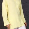 Yellow Viscose Cotton Kurta