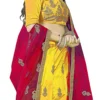 Yellow Zoya Silk Embroidered A Line Lehenga Party Wear